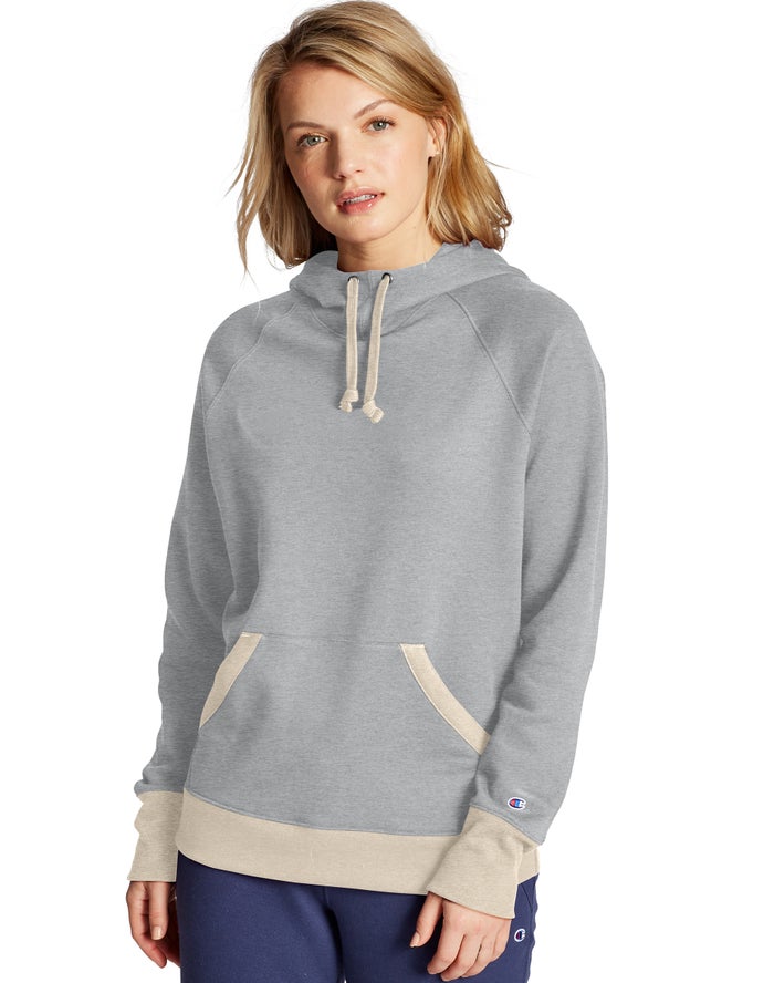 Champion Hoodie Dames - Grijs - Powerblend ( 964758-DEH )